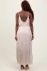 Cream Braided Neckline Maxi Dress sold by Pinkblush