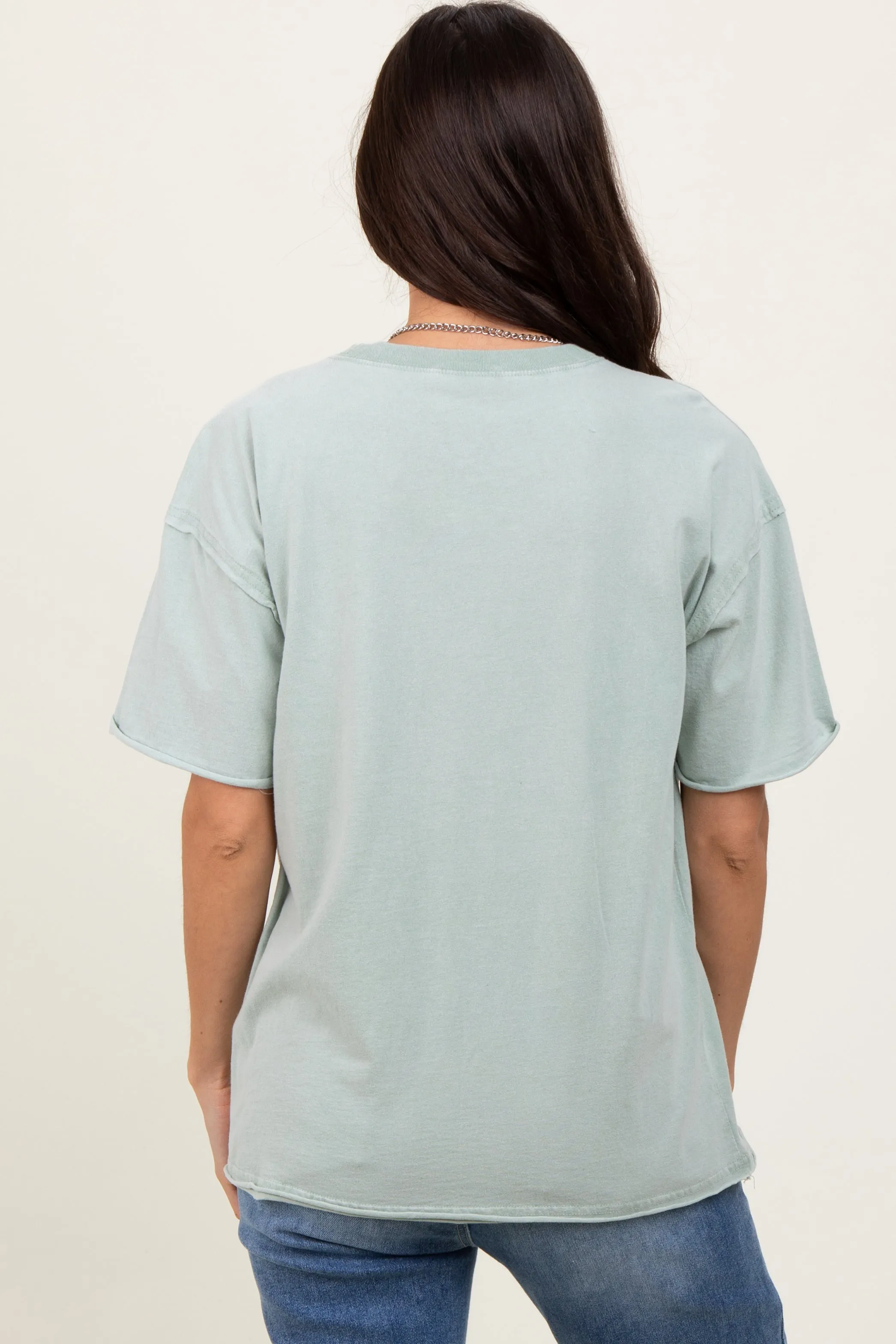 Sage Short Sleeve Front Pocket Tunic Top sold by Pinkblush product image thumbnail 4