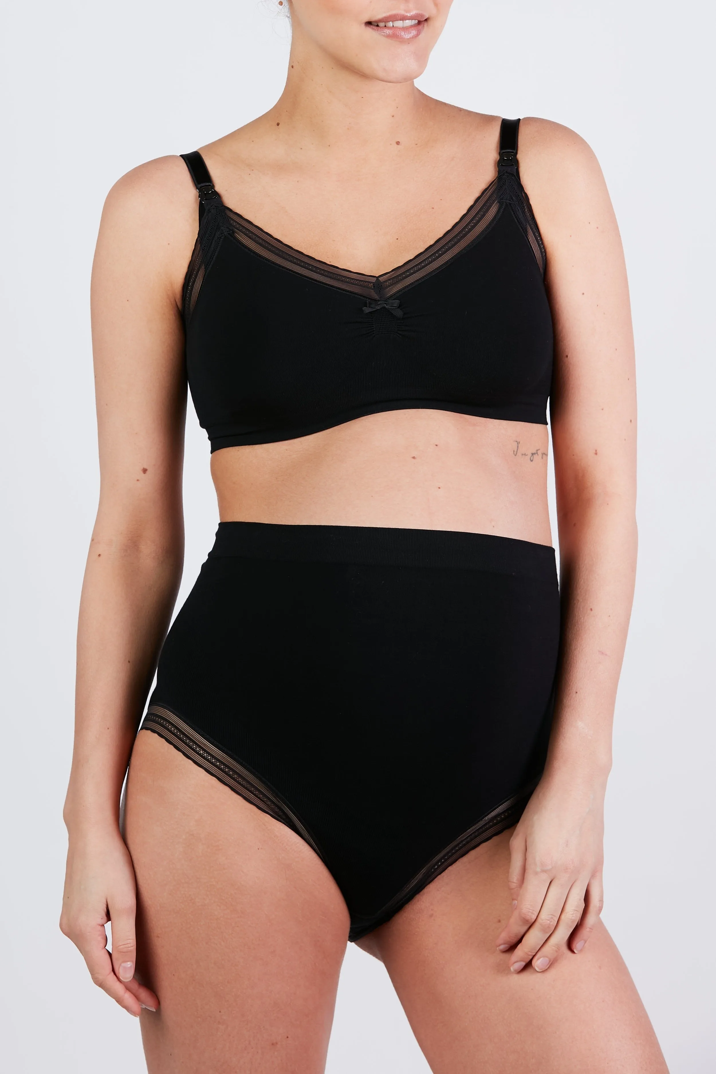 Black Cache Couer Maternity Milk Brief sold by Pinkblush