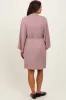 Mauve Delivery/Nursing Maternity Robe sold by Pinkblush