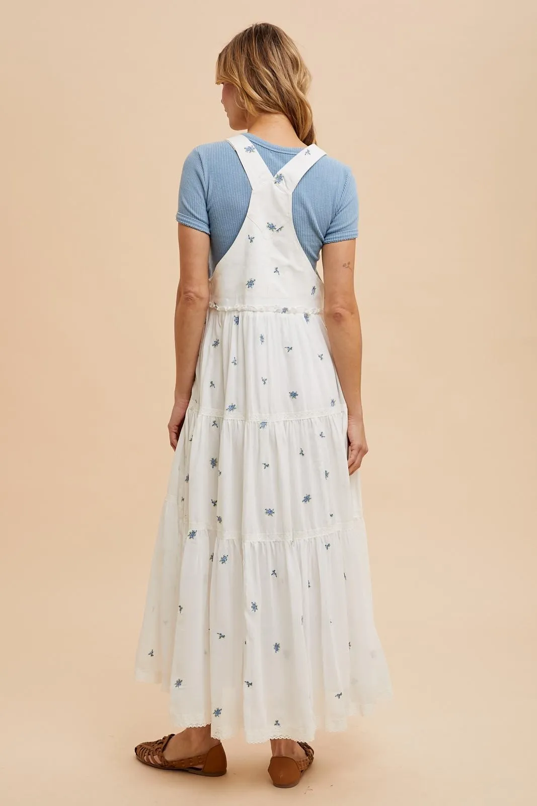 White Embroidered Floral Skirtall sold by Pinkblush product image thumbnail 4