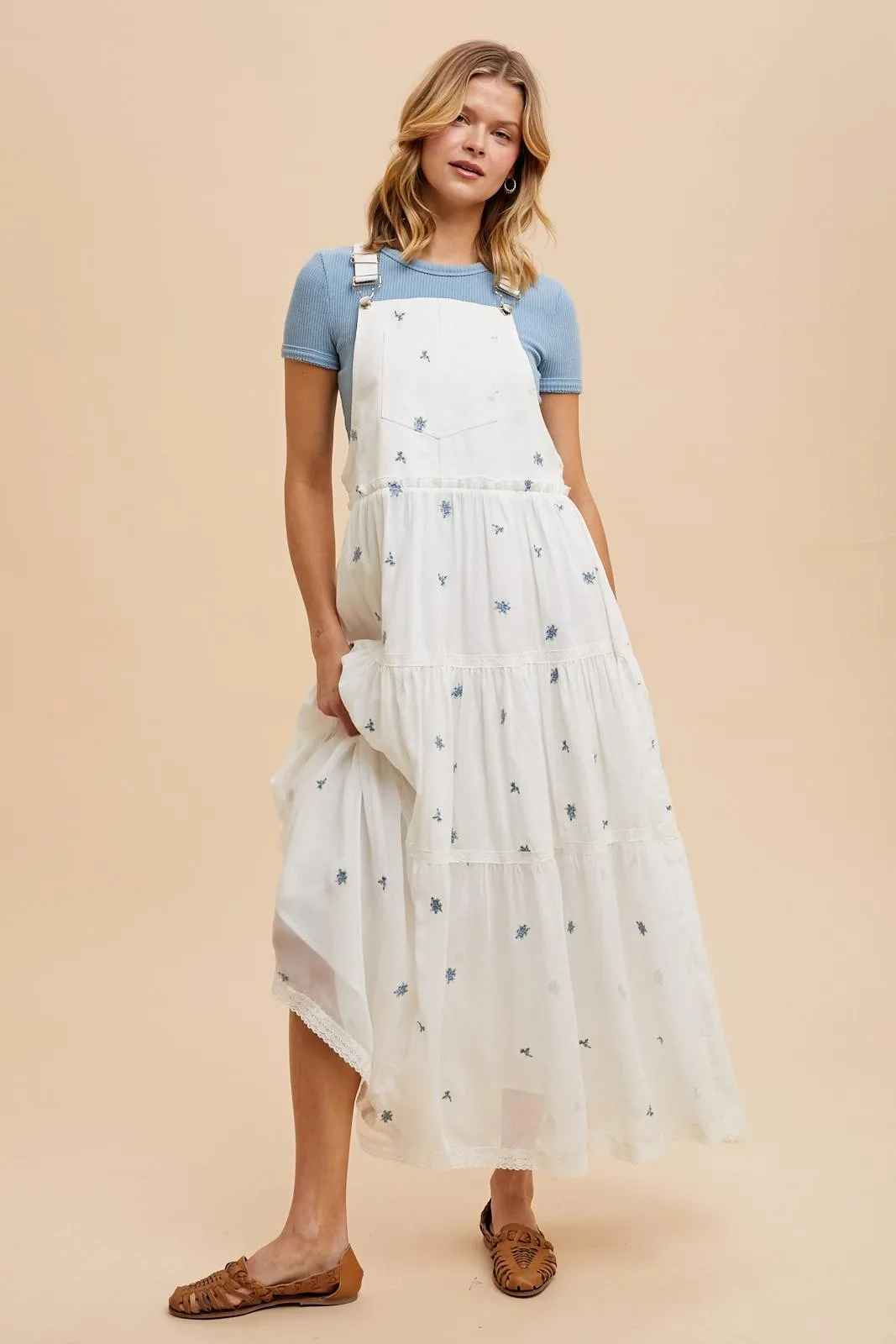 White Embroidered Floral Skirtall sold by Pinkblush product image thumbnail 2