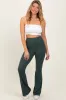 Light Teal Flared Leggings sold by Pinkblush