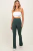 Light Teal Flared Leggings sold by Pinkblush