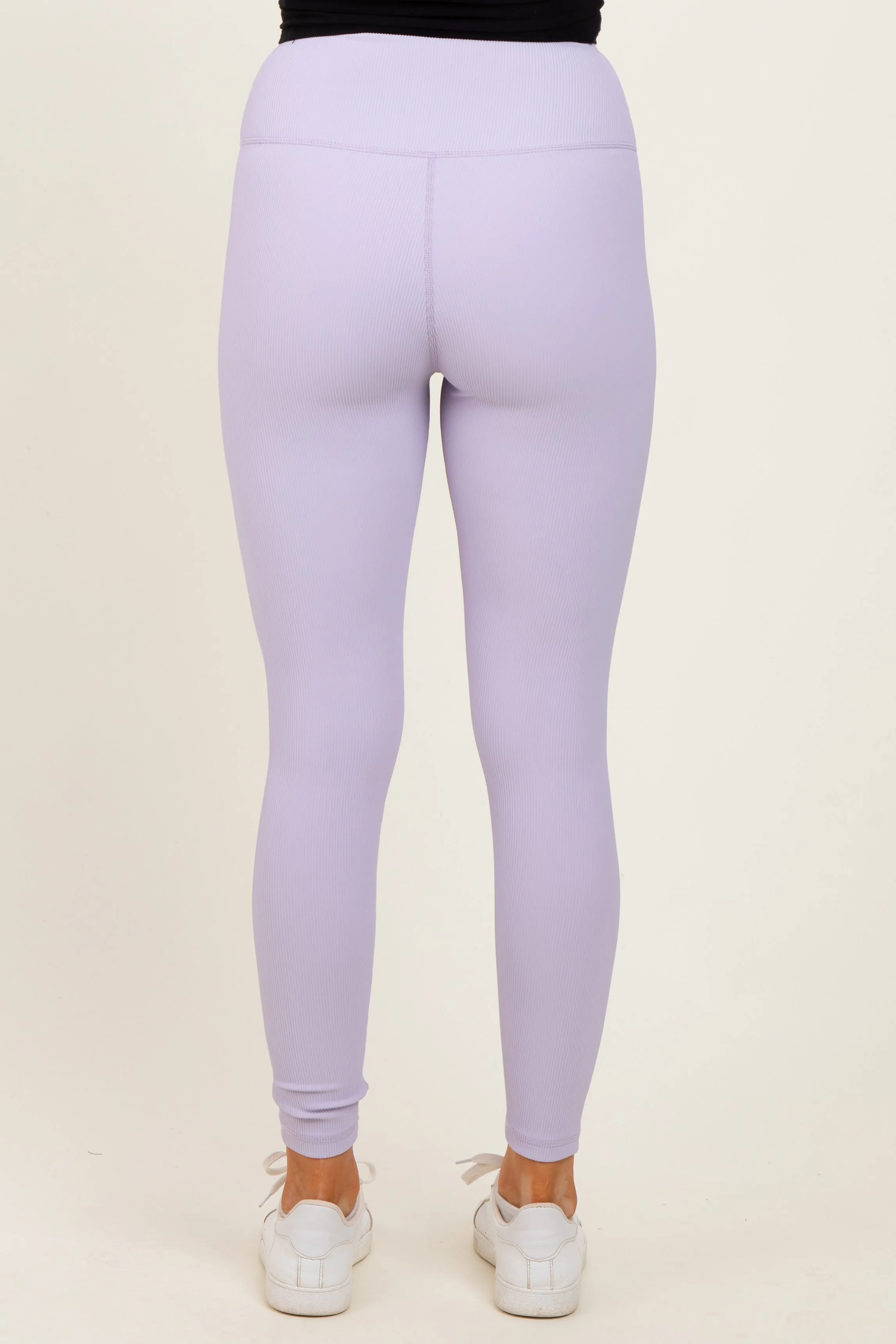 Lavender Ribbed Leggings sold by Pinkblush product image thumbnail 5