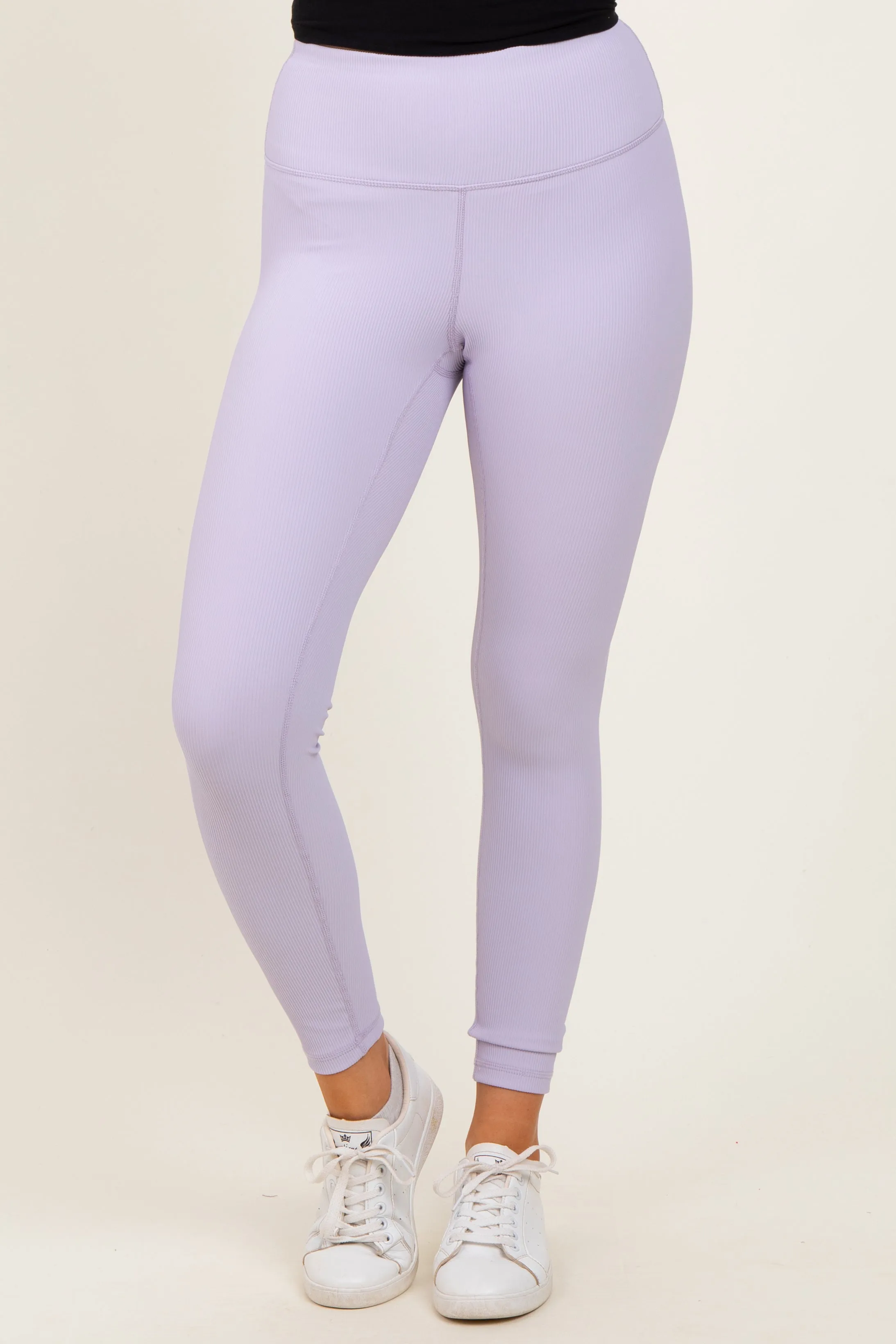 Lavender Ribbed Leggings sold by Pinkblush product image thumbnail 2