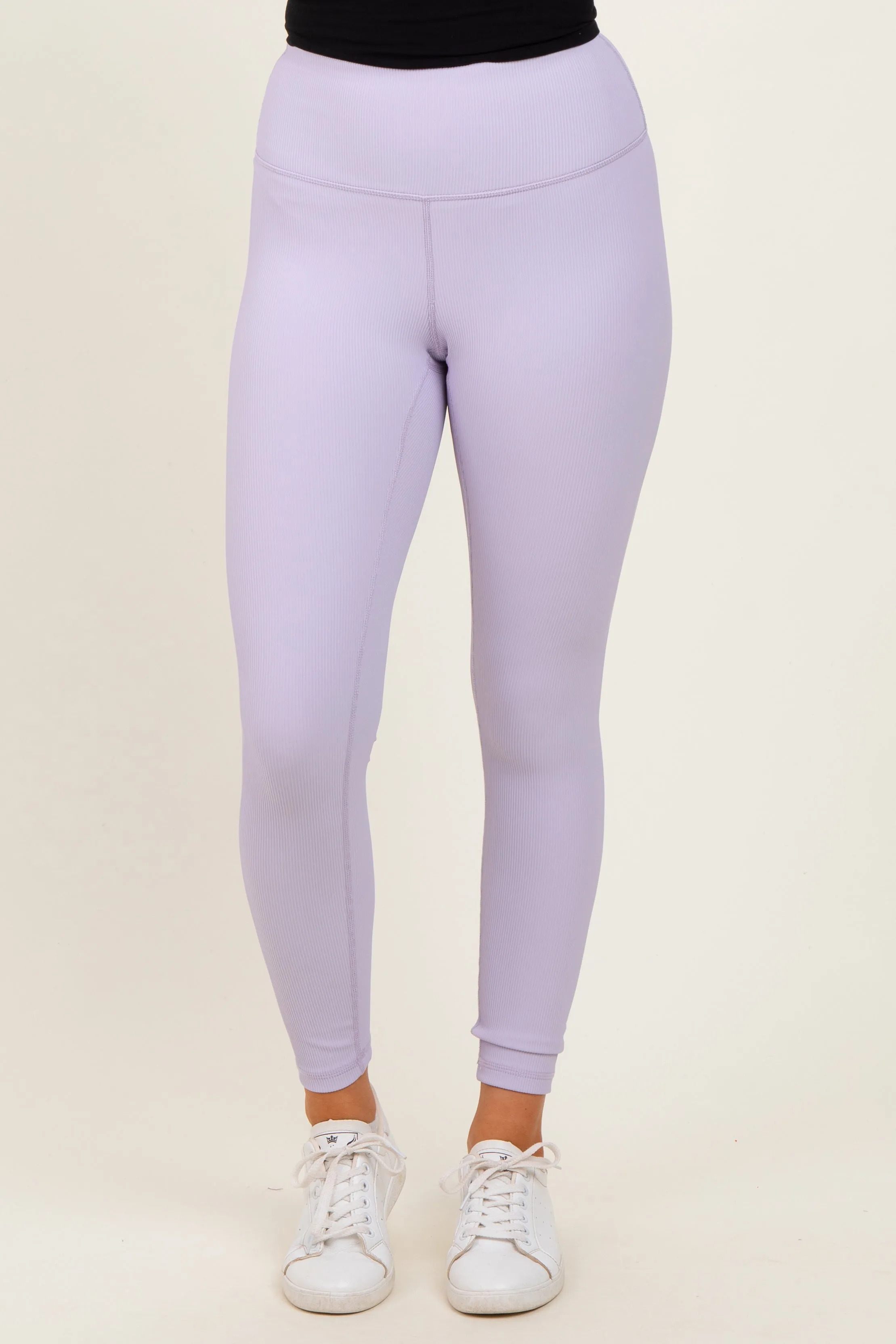 Lavender Ribbed Leggings sold by Pinkblush product image thumbnail 3