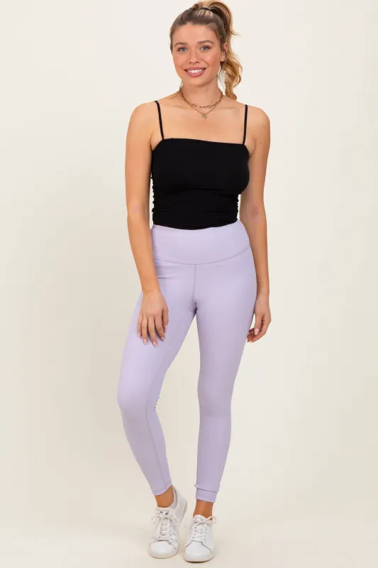 Lavender Ribbed Leggings sold by Pinkblush