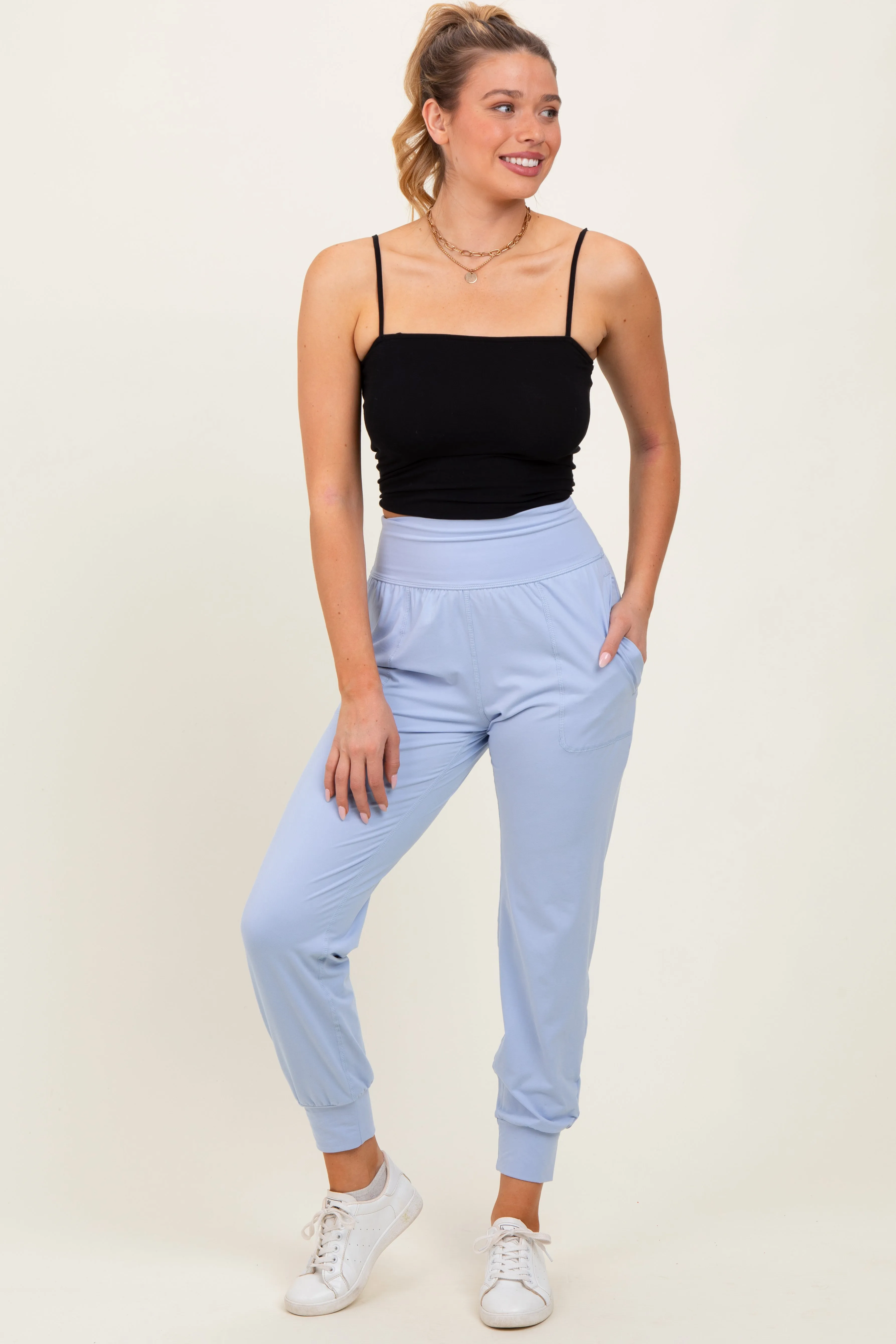Light Blue Joggers sold by Pinkblush product image thumbnail 2