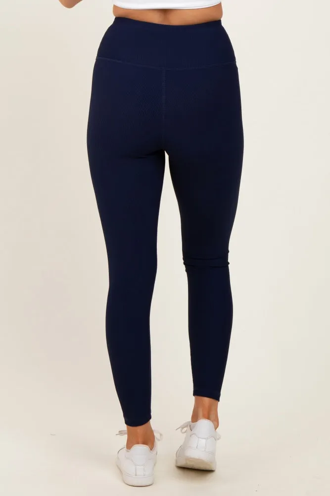 Navy Ribbed Leggings sold by Pinkblush product image thumbnail 5