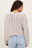 Beige Cable Knit Maternity Open Cardigan sold by Pinkblush