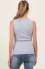 Heather Grey Basic V-Neck Maternity Tank Top sold by Pinkblush