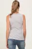 Navy Striped Knit V-Neck Maternity Tank Top sold by Pinkblush