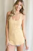 Yellow Button Front Tank Top sold by Pinkblush