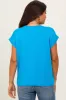 Aqua Rolled Short Sleeve Maternity Tee sold by Pinkblush
