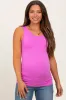 Mauve Basic Seamless Maternity Tank sold by Pinkblush