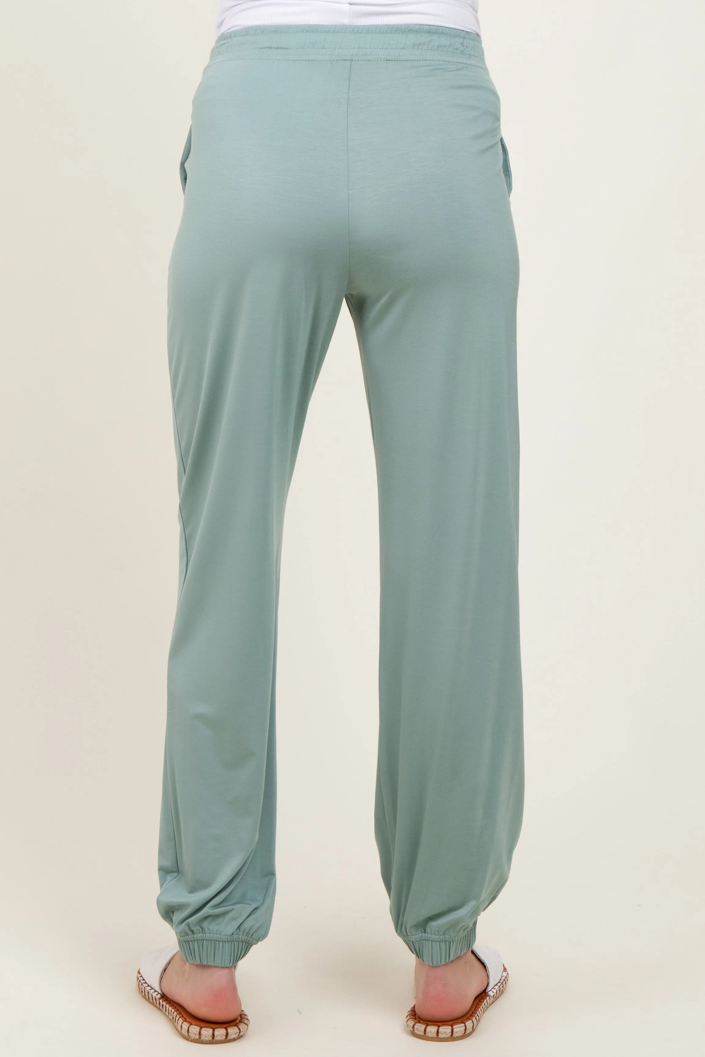 Jade Drawstring Maternity Jogger Pants sold by Pinkblush product image thumbnail 5