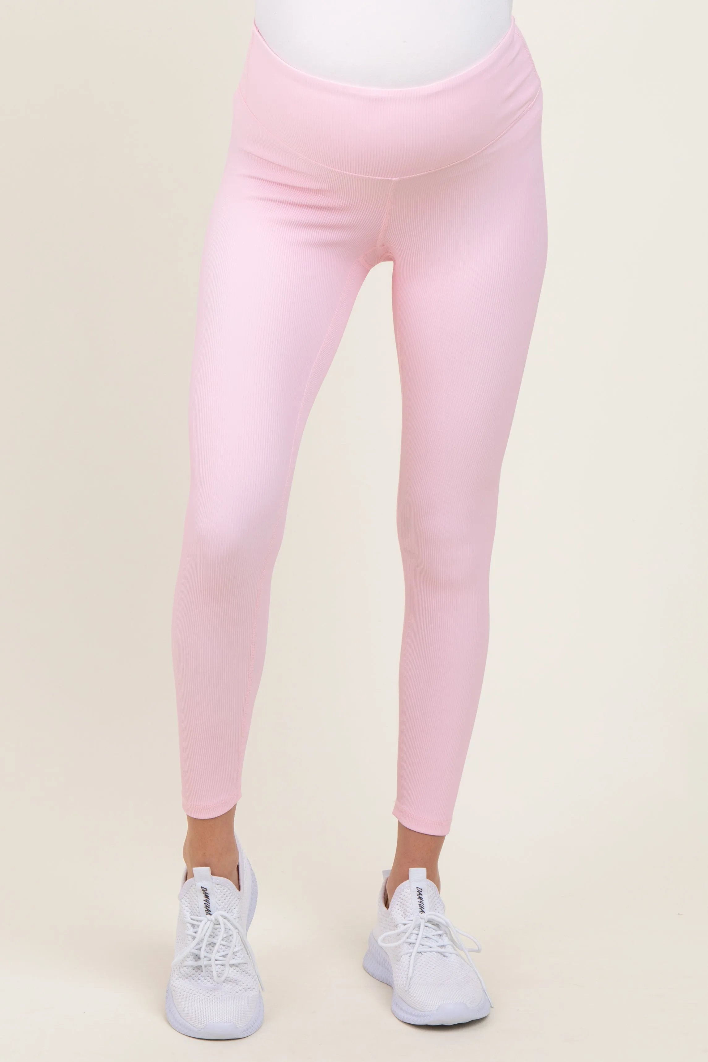 Pink Ribbed Maternity Leggings sold by Pinkblush product image thumbnail 2