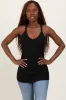Black V-Neck Racerback Maternity Tank Top sold by Pinkblush
