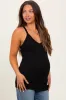 Black V-Neck Racerback Maternity Tank Top sold by Pinkblush
