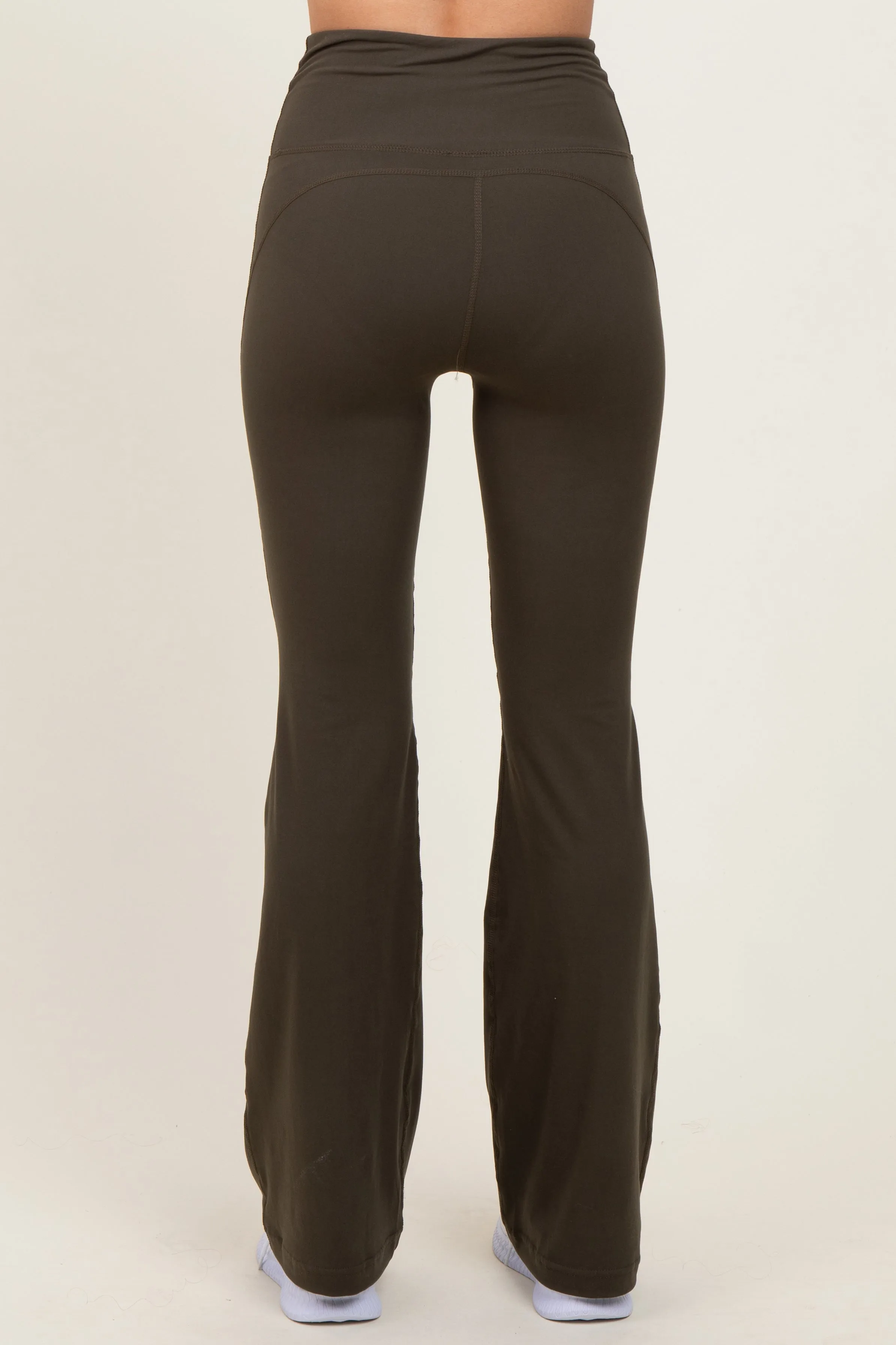 Olive Flared Leggings sold by Pinkblush product image thumbnail 5