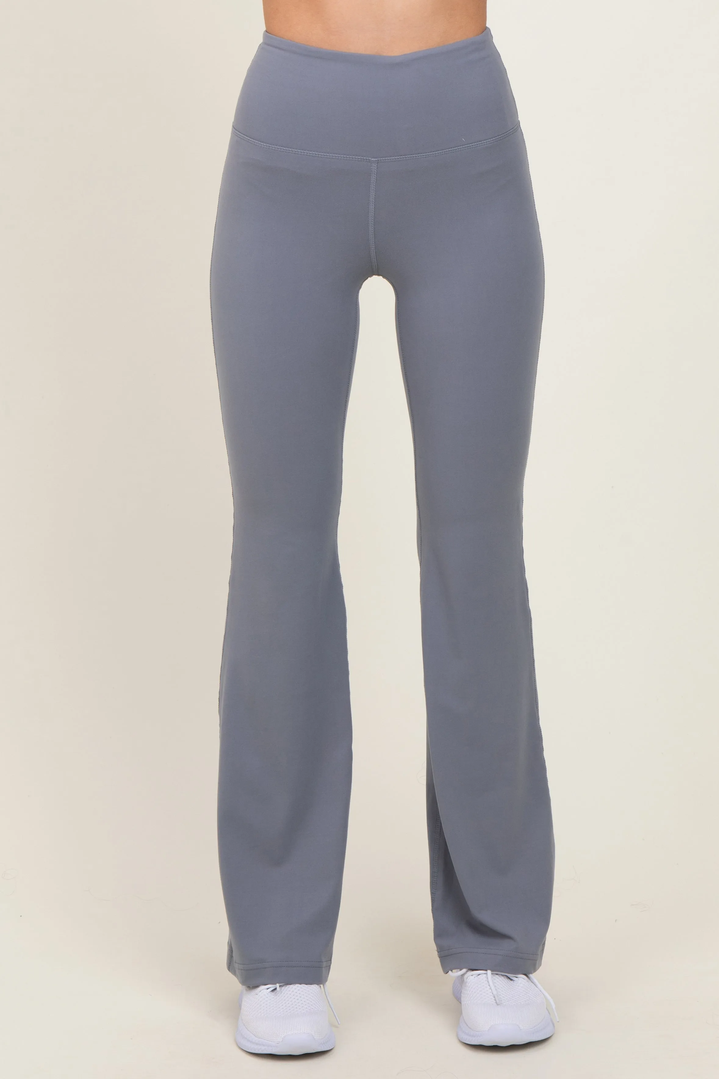 Light Grey Flared Leggings sold by Pinkblush product image thumbnail 2
