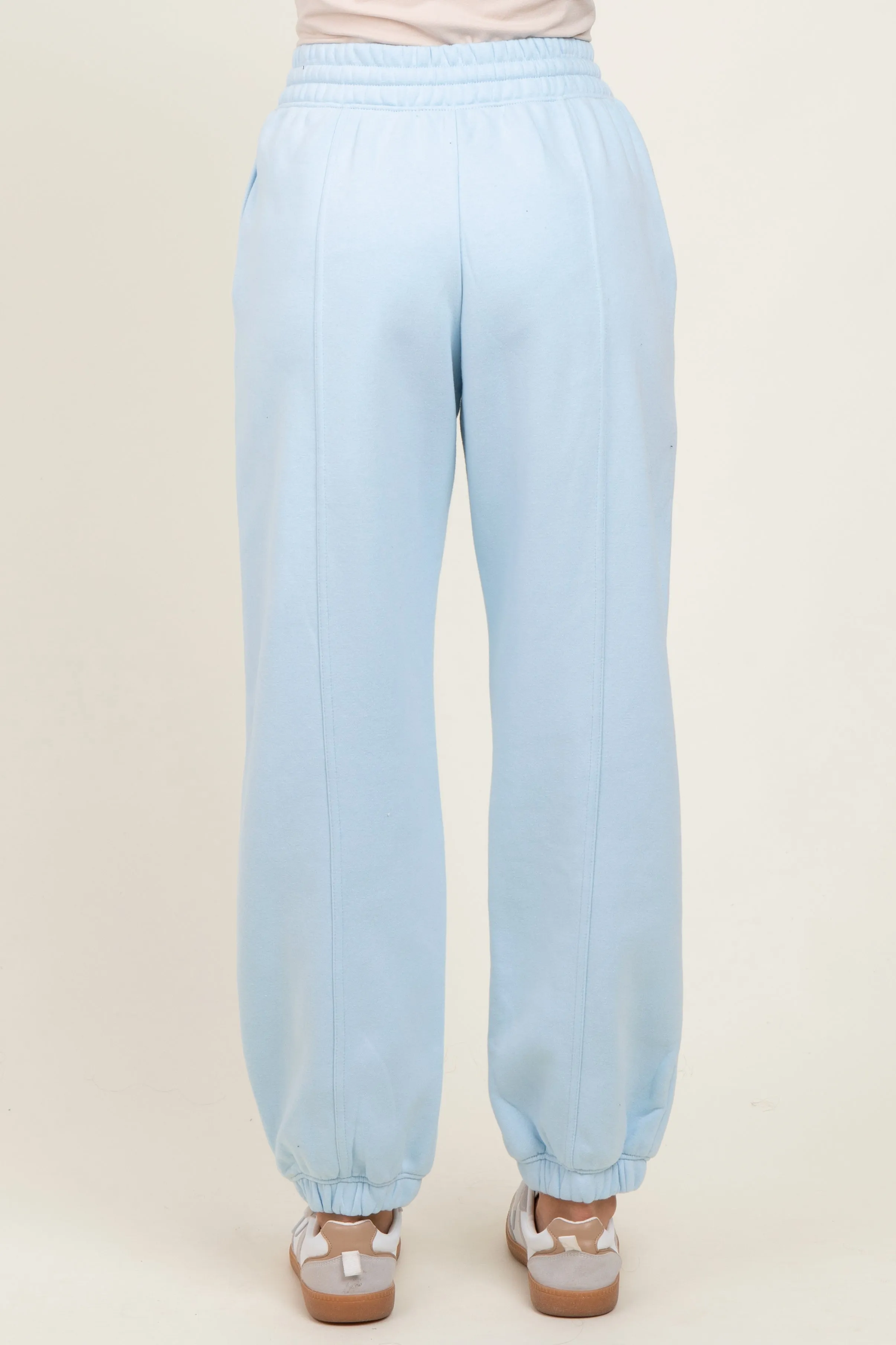 Light Blue Drawstring Relaxed Fit Sweatpants sold by Pinkblush product image thumbnail 5