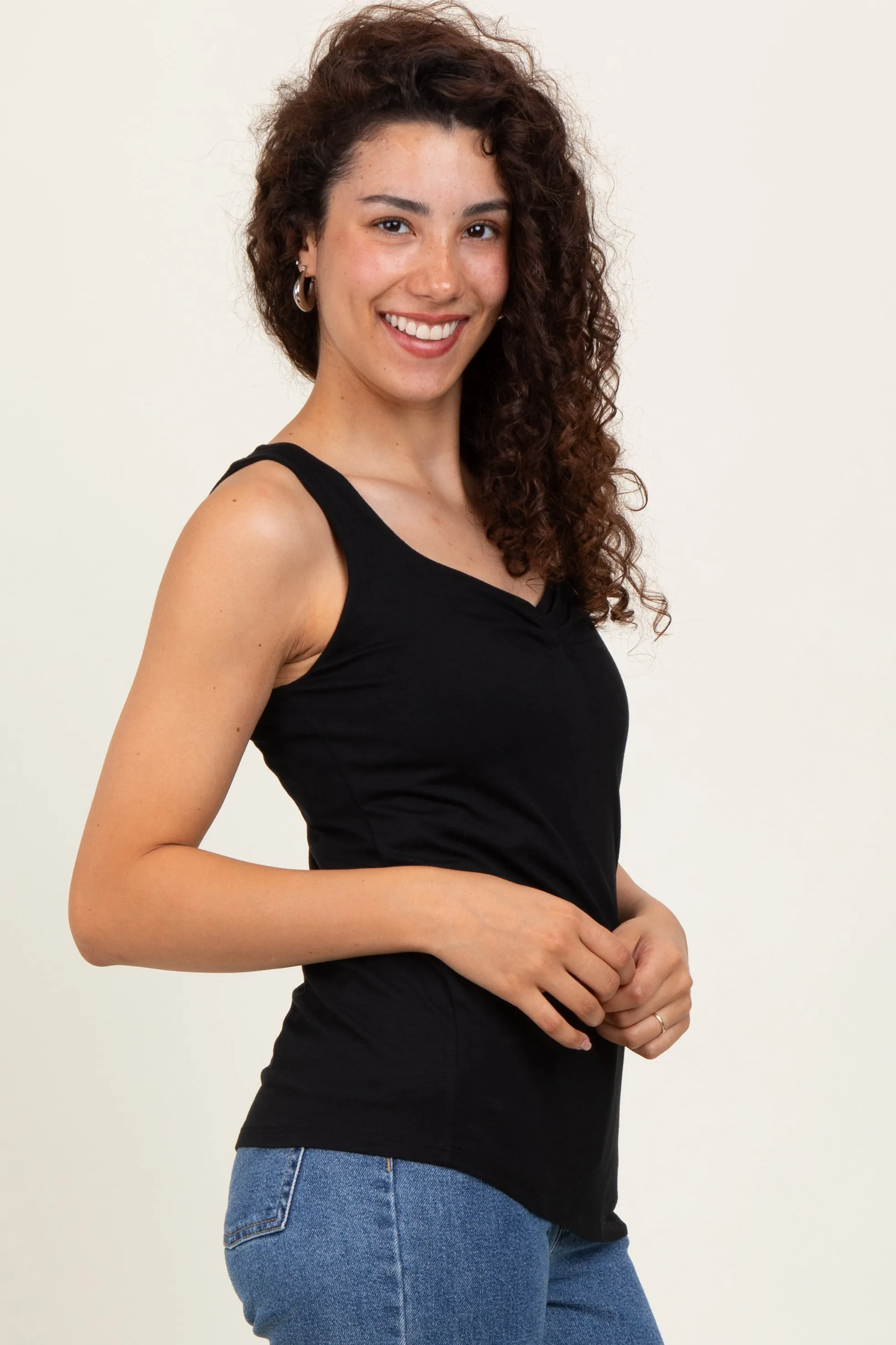 Black Sweetheart Sleeveless Top sold by Pinkblush product image thumbnail 3