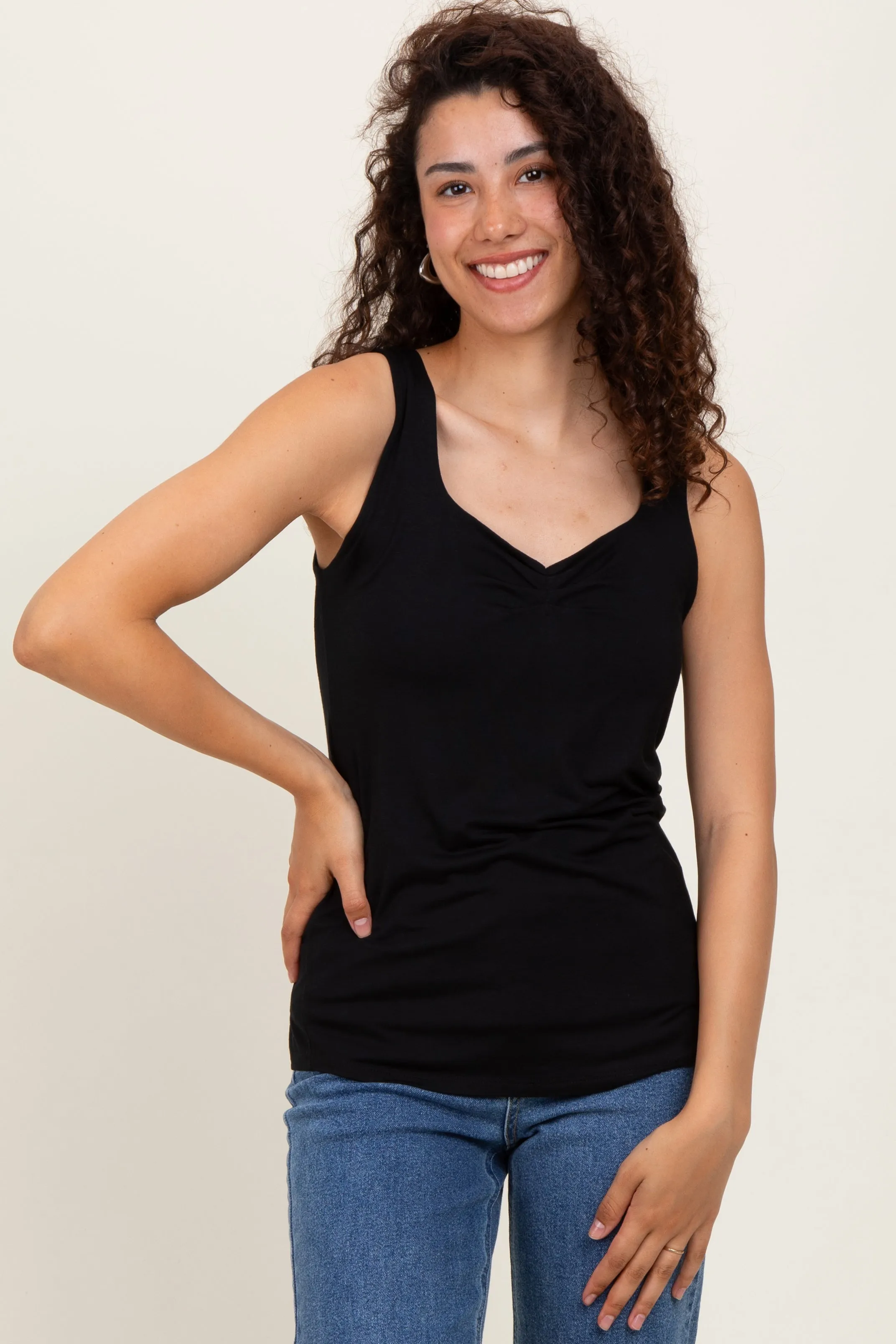 Black Sweetheart Sleeveless Top sold by Pinkblush product image thumbnail 2