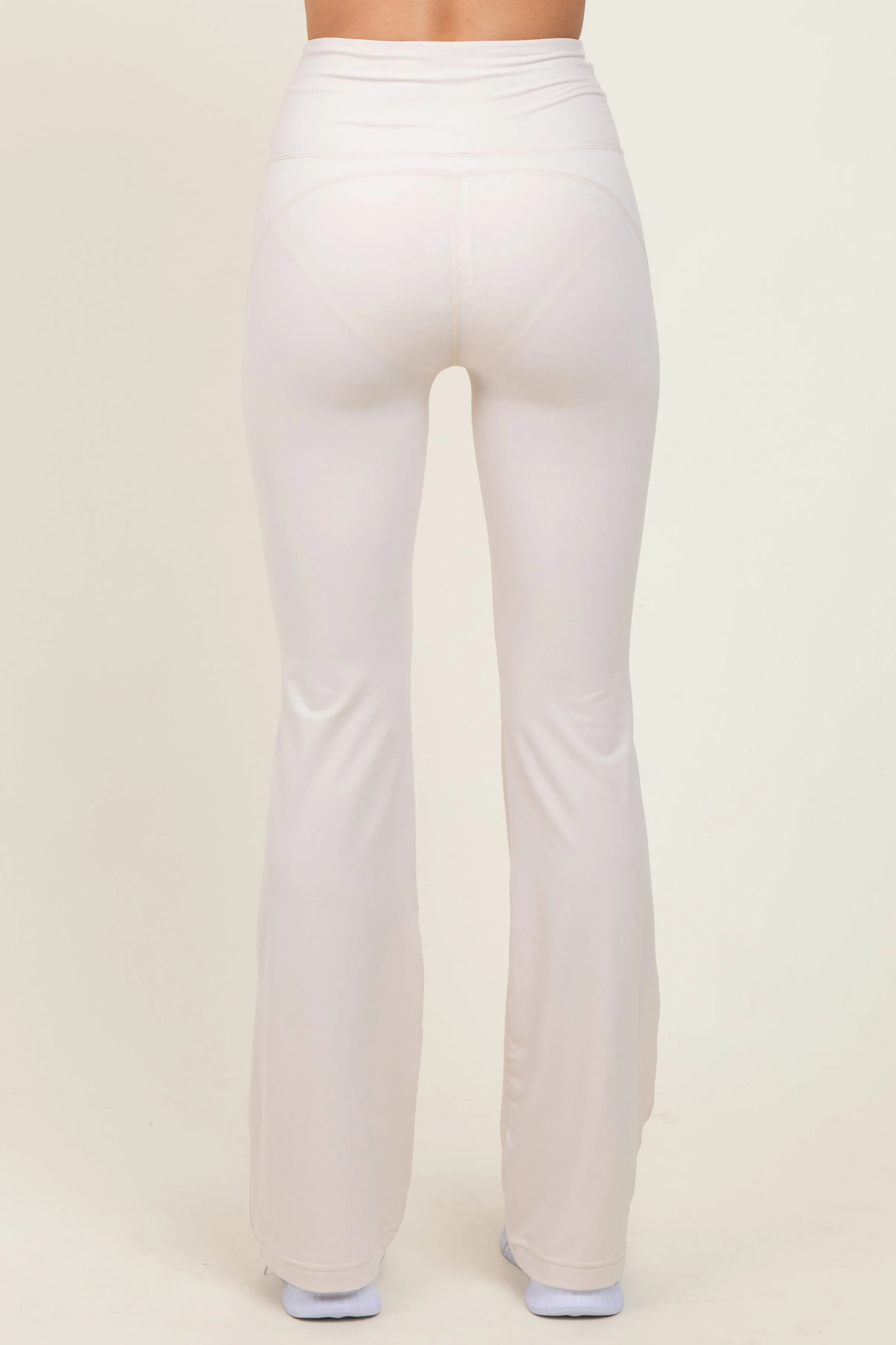 Cream Flared Leggings sold by Pinkblush product image thumbnail 4