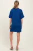 Light Navy Crewneck Short Sleeve Maternity T-Shirt Dress sold by Pinkblush