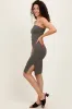 Olive Basic Strapless Fitted Dress sold by Pinkblush