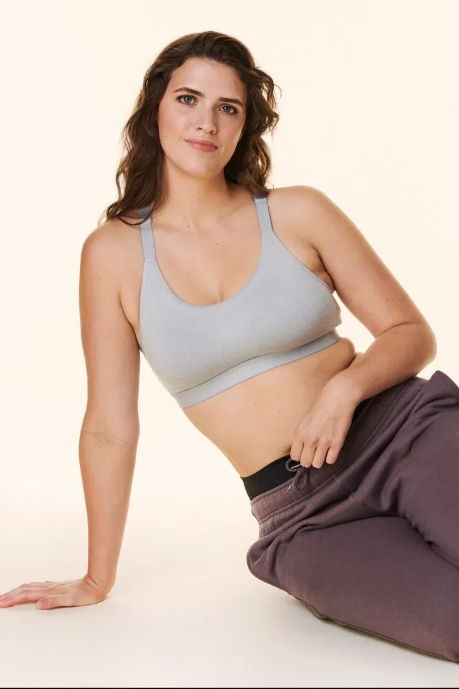 Heather Grey Bravado Designs Light Impact Sports Bra sold by Pinkblush