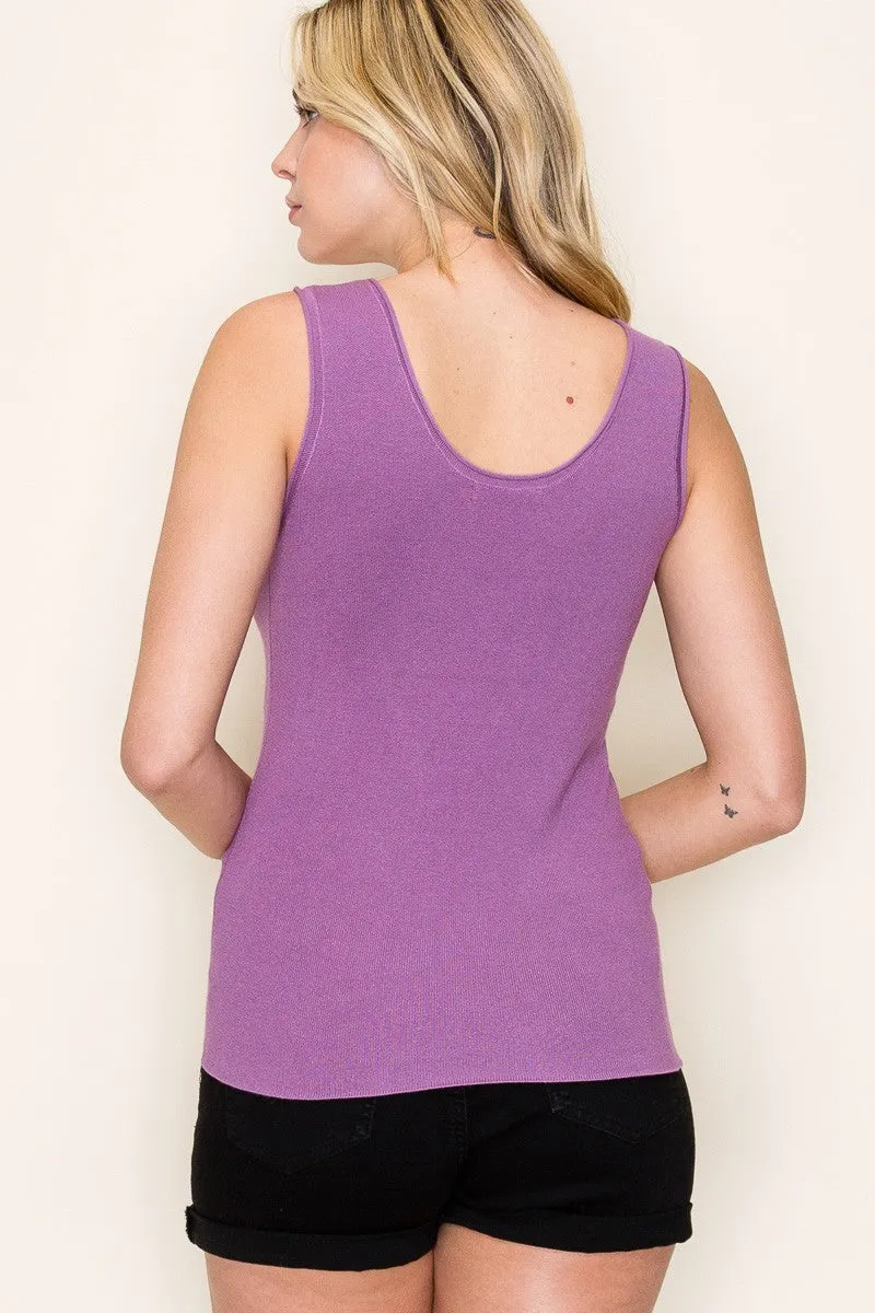 Violet Knit Sleeveless Top sold by Pinkblush product image thumbnail 4