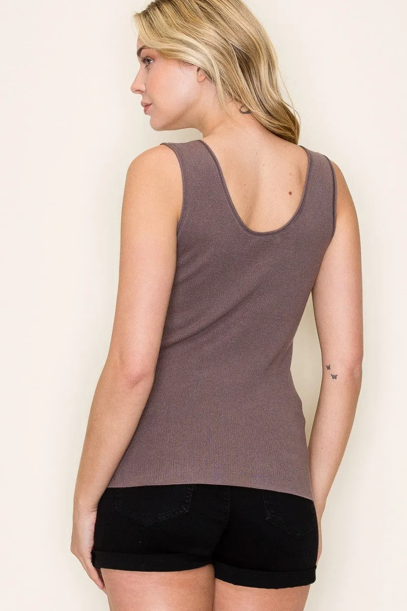 Brown Knit Sleeveless Top sold by Pinkblush product image thumbnail 3