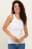 Ivory Knit Maternity Tank Top sold by Pinkblush