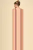 Rust Ribbed Fitted Side Slit Midi Dress sold by Pinkblush