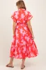 Red Floral Button Down Maternity Shirt Dress sold by Pinkblush
