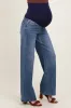 Medium Classic Wash Wide Leg Maternity Jeans sold by Pinkblush