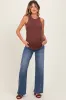 Medium Classic Wash Wide Leg Maternity Jeans sold by Pinkblush