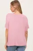 Light Pink Relaxed Fit Short Sleeve Tee sold by Pinkblush
