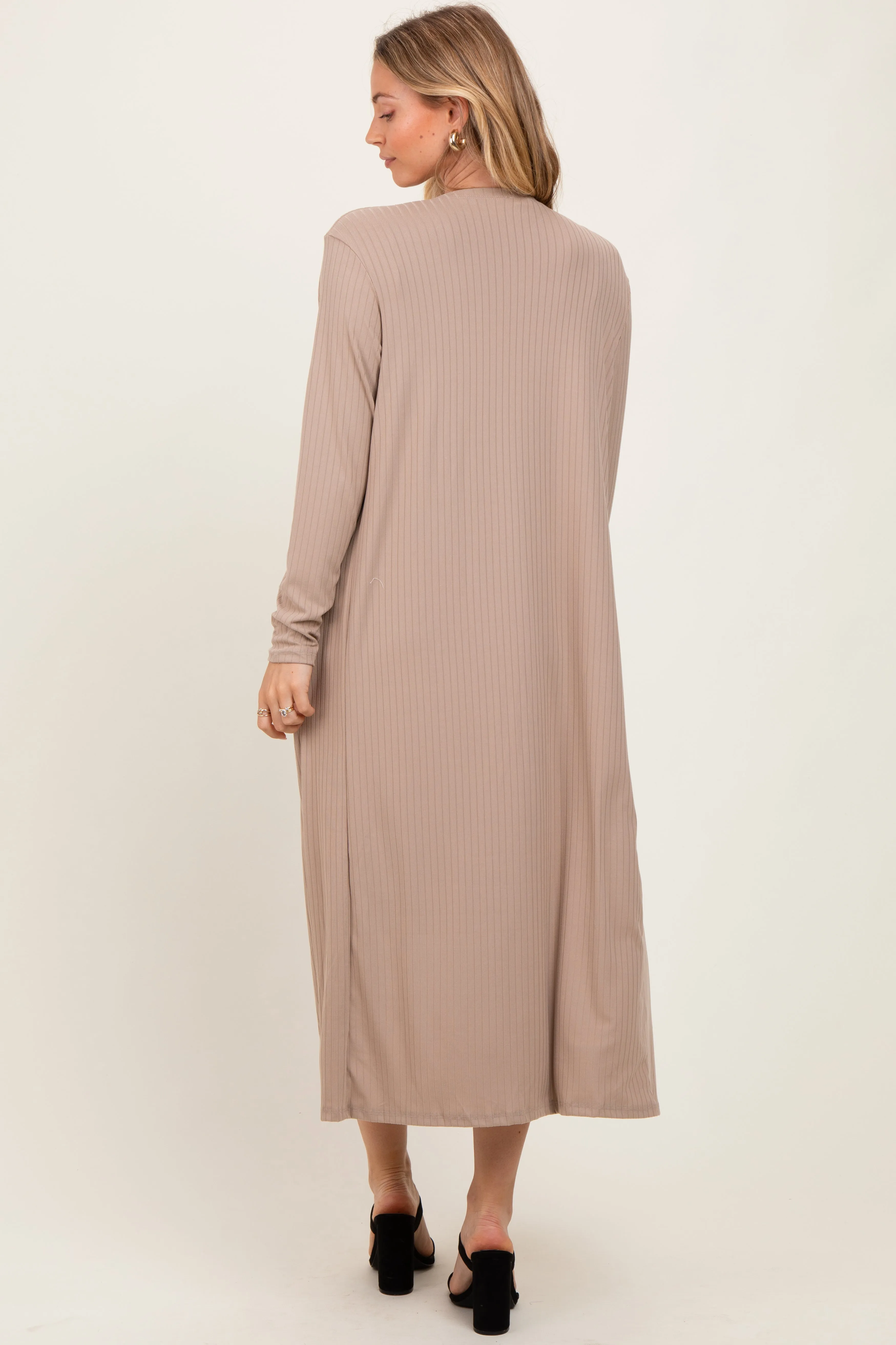 Cream Ribbed Cardigan 2 Piece Set sold by Pinkblush product image thumbnail 4