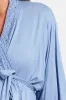 PinkBlush Blue Crochet Trim Delivery/Nursing Maternity Robe sold by Pinkblush