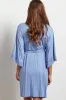 PinkBlush Blue Crochet Trim Delivery/Nursing Maternity Robe sold by Pinkblush