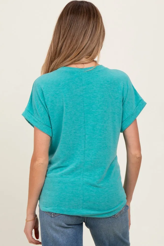 Jade Rolled Cuff Maternity Top sold by Pinkblush product image thumbnail 4