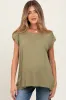 Olive Soft Oversized Maternity Top sold by Pinkblush
