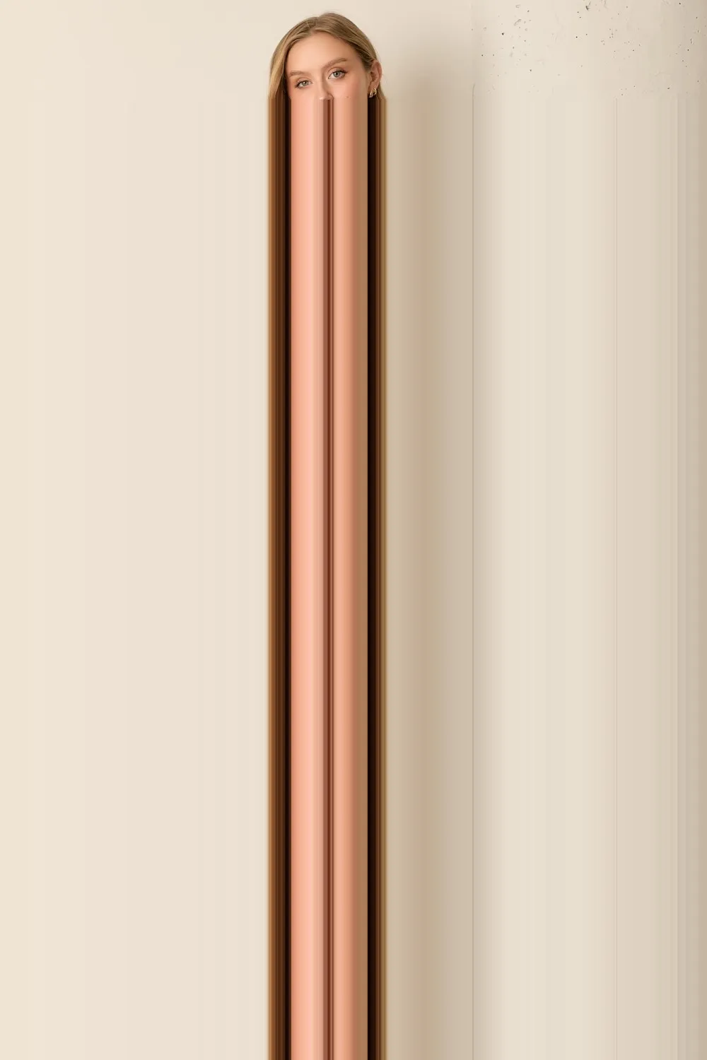 Light Navy Floral Puff Sleeve Smocked Waist Midi Dress sold by Pinkblush