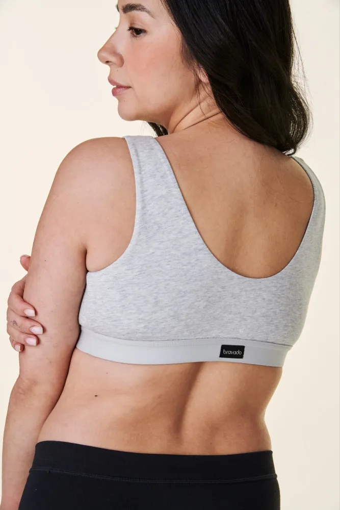 Heather Grey Bravado Designs Cotton Sleep Bra sold by Pinkblush product image thumbnail 3