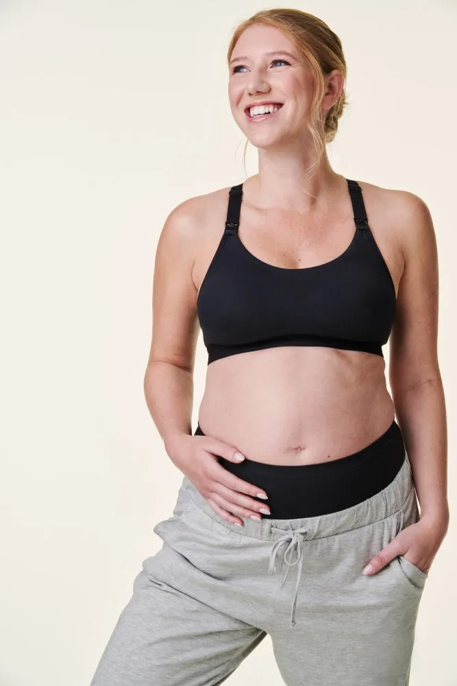 Black Bravado Designs Tranquil Maternity & Nursing Low Impact Sports Bra sold by Pinkblush product image thumbnail 3