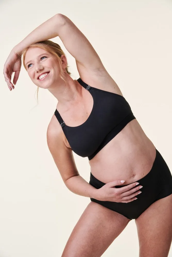 Black Bravado Designs Tranquil Maternity & Nursing Low Impact Sports Bra sold by Pinkblush product image thumbnail 4